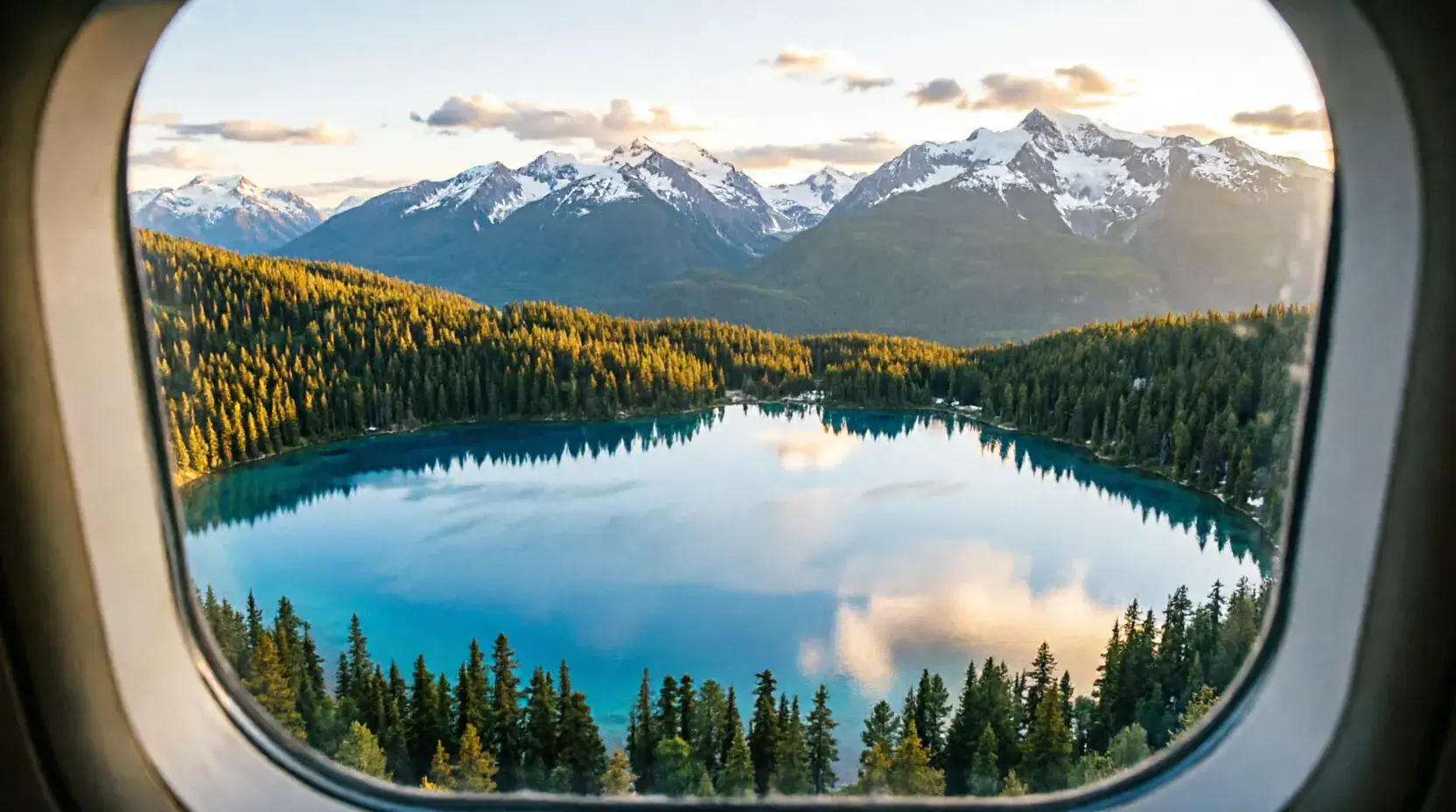 Banff National Park aerial view