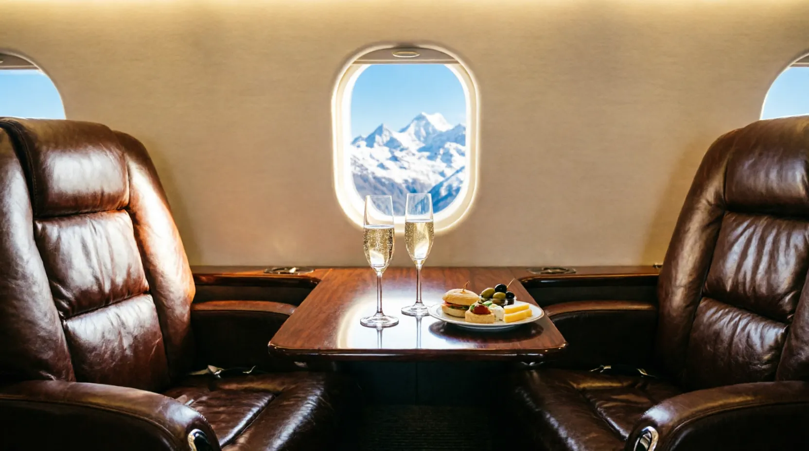 Aircraft with refreshments