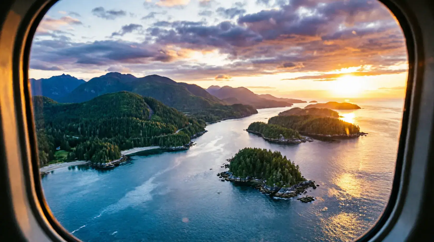 Vancouver coast aerial