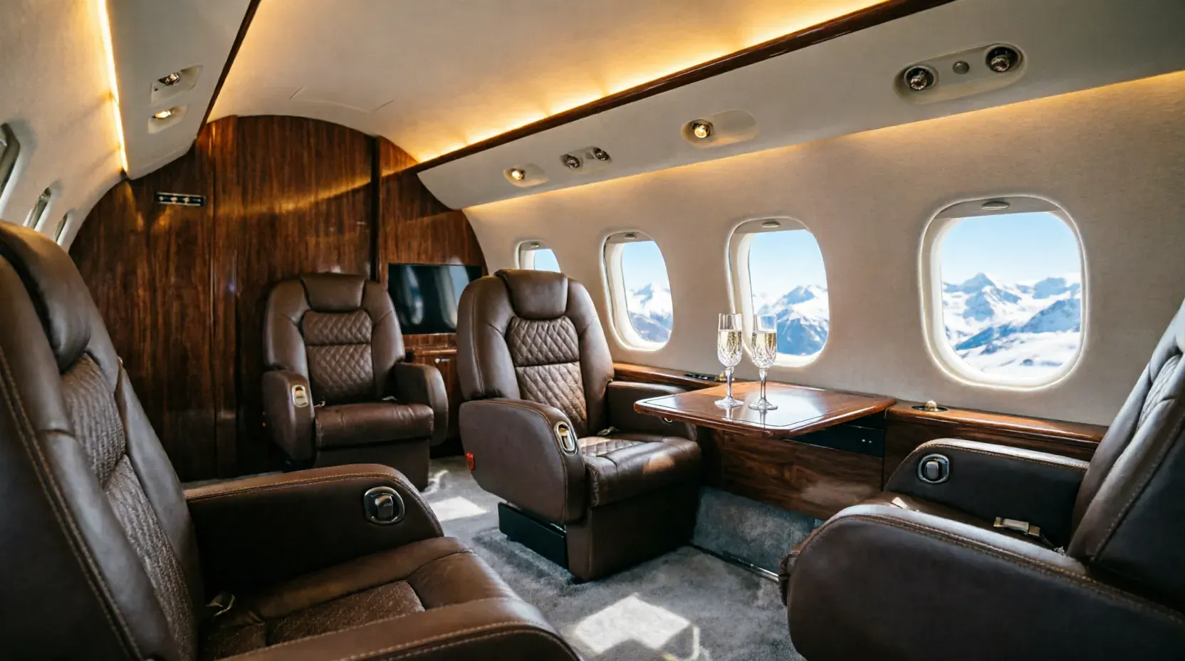 Luxury aircraft interior