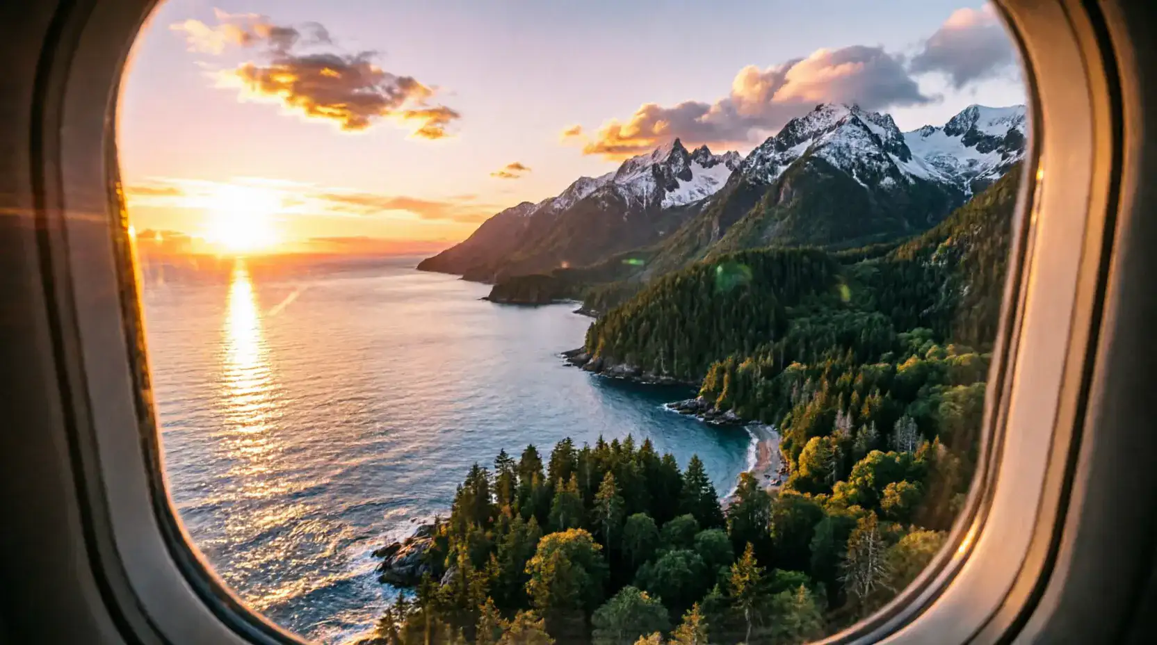 Coastal mountains panorama